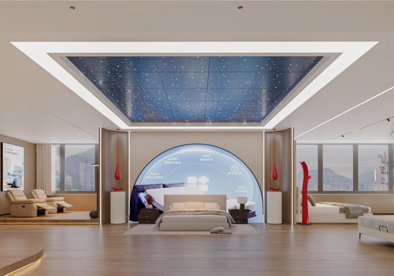 黄台家居广场床垫展厅办公室软装设计